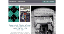 Desktop Screenshot of broadwayknittingmills.com
